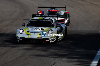 2024-07-14 - 92 MALYKHIN Aliaksandr (kna), STURM Joel (ger), BACHLER Klaus (aut), Manthey Purerxcing, Porsche 911 GT3 R #91, LM GT3, action during the 2024 Rolex 6 Hours of Sao Paulo, 5th round of the 2024 FIA World Endurance Championship, from July 12 to 14, 2024 on the Autódromo José Carlos Pace in Interlagos, Brazil - FIA WEC - 6 HOURS OF SAO PAULO 2024 - ENDURANCE - MOTORS