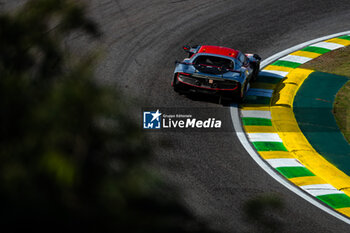 2024-07-14 - 54 FLOHR Thomas (swi), CASTELLACCI Francesco (ita), RIGON Davide (ita), Vista AF Corse, Ferrari 296 GT3 #54, LM GT3, action during the 2024 Rolex 6 Hours of Sao Paulo, 5th round of the 2024 FIA World Endurance Championship, from July 12 to 14, 2024 on the Autódromo José Carlos Pace in Interlagos, Brazil - FIA WEC - 6 HOURS OF SAO PAULO 2024 - ENDURANCE - MOTORS