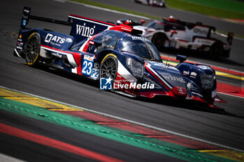 2024-08-25 - 23 GARG Bijou (usa), SCHERER Fabio (swi), DI RESTA Paul (gbr), United Autosports, Oreca 07 - Gibson, action during the 4 Hours of Imola 2024, 4th round of the 2024 European Le Mans Series on the Circuit de Spa-Francorchamps from August 23 to 25, 2024 in Stavelot, Belgium - AUTO - ELMS - 4 HOURS OF SPA-FRANCORCHAMPS 2024 - ENDURANCE - MOTORS