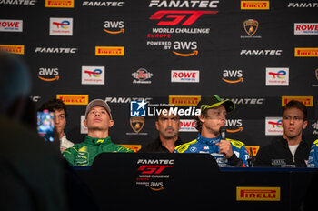 2024-09-20 - Mattia DRUDI and Valentino ROSSI during press conference - FANATEC GT ENDURANCE CUP - ENDURANCE - MOTORS