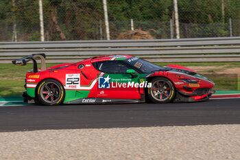 2024-09-20 - Louis MACHIELS,Jef MACHIELS,Andrea BERTOLINI of a team AF Corse, on a Ferrari 296 GT3 in action during the Fanatec GT Word Challenge in Monza - FANATEC GT ENDURANCE CUP - ENDURANCE - MOTORS