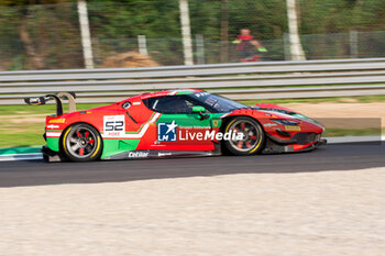 2024-09-20 - Louis MACHIELS,Jef MACHIELS,Andrea BERTOLINI of a team AF Corse, on a Ferrari 296 GT3 in action during the Fanatec GT Word Challenge in Monza - FANATEC GT ENDURANCE CUP - ENDURANCE - MOTORS