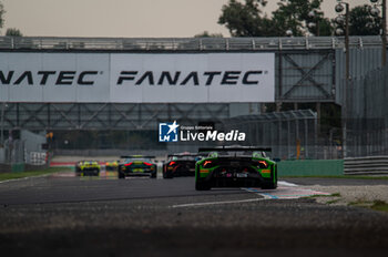 2024-09-21 - Mirko BORTOLOTTI,Edoardo MORTARA,Leonardo PULCINI, of a team Iron Lynx, on a Lamborghini Huracan GT3 EVO2 on action during the FP at Fanatec GT Word Challenge in Monza - FANATEC GT ENDURANCE CUP - ENDURANCE - MOTORS