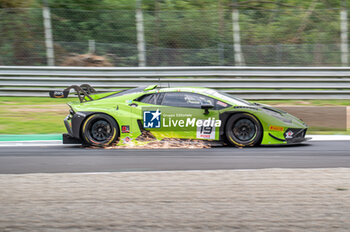 2024-09-21 - Mateo LLARENA,Baptiste MOULIN,Artem PETROV, of a team GRT - Grasser Racing Team, on a Lamborghini Huracan GT3 EVO2 on action during the FP at Fanatec GT Word Challenge in Monza - FANATEC GT ENDURANCE CUP - ENDURANCE - MOTORS