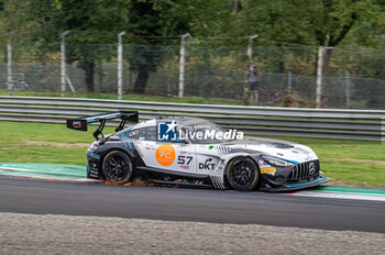 2024-09-21 - Tanart SATHIENTHIRAKUL,Daan ARROW,Colin CARESANI, of a team Winward Racing, on a Mercedes-AMG GT3 EVO on action during the FP at Fanatec GT Word Challenge in Monza - FANATEC GT ENDURANCE CUP - ENDURANCE - MOTORS