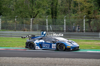 2024-09-21 - Franck PERERA,Marco MAPELLI,Jordan PEPPER, of a team GRT - Grasser Racing Team, on a Lamborghini Huracan GT3 EVO2 on action during the FP at Fanatec GT Word Challenge in Monza - FANATEC GT ENDURANCE CUP - ENDURANCE - MOTORS