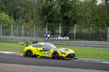 2024-09-21 - Luca STOLZ,Fabian SCHILLER,Jules GOUNON of the team M-AMG Team GetSpeed,on a Mercedes-AMG GT3 EVO on action during the FP at Fanatec GT Word Challenge in Monza - FANATEC GT ENDURANCE CUP - ENDURANCE - MOTORS