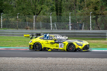 2024-09-21 - Luca STOLZ,Fabian SCHILLER,Jules GOUNON of the team M-AMG Team GetSpeed,on a Mercedes-AMG GT3 EVO on action during the FP at Fanatec GT Word Challenge in Monza - FANATEC GT ENDURANCE CUP - ENDURANCE - MOTORS