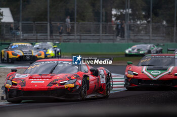 2024-09-21 - Ashish PATEL,Ben TUCK,Alex FONTANA, of a team Kessel Racing, on a Ferrari 296 GT3 on action during the FP at Fanatec GT Word Challenge in Monza - FANATEC GT ENDURANCE CUP - ENDURANCE - MOTORS