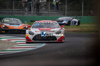 2024-09-21 - Yannick METTLER,James KELL,Anthony BARTONE, of the team GetSpeed, on a Mercedes-AMG GT3 EVO on action during the FP at Fanatec GT Word Challenge in Monza - FANATEC GT ENDURANCE CUP - ENDURANCE - MOTORS