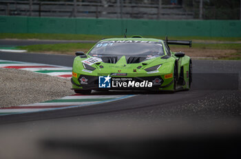 2024-09-21 - Mateo LLARENA,Baptiste MOULIN,Artem PETROV, of a team GRT - Grasser Racing Team, on a Lamborghini Huracan GT3 EVO2 on action during the FP at Fanatec GT Word Challenge in Monza - FANATEC GT ENDURANCE CUP - ENDURANCE - MOTORS