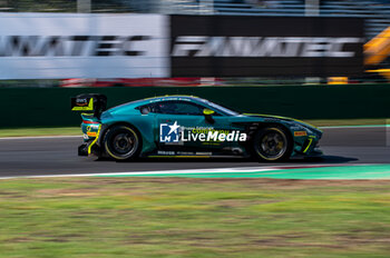 2024-09-21 - Mattia DRUDI,Marco SORENSEN,Nicki THIIM, of a team Comtoyou Racing, on a Aston Martin Vantage AMR GT3 EVO in action during pre-qualifyng at Fanatec GT Word Challenge in Monza - FANATEC GT ENDURANCE CUP - ENDURANCE - MOTORS