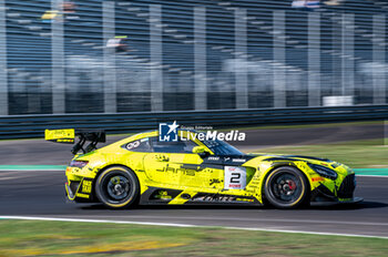 2024-09-21 - Luca STOLZ,Fabian SCHILLER,Jules GOUNON of the team M-AMG Team GetSpeed,on a Mercedes-AMG GT3 EVO in action during pre-qualifyng at Fanatec GT Word Challenge in Monza - FANATEC GT ENDURANCE CUP - ENDURANCE - MOTORS