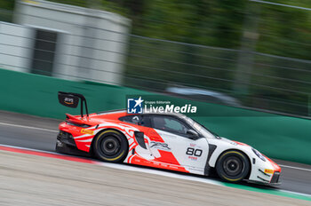 2024-09-22 - Michael VERHAGEN,Patrick KOLB,Bastian BUUS, of a team Lionspeed GP, on a Porsche 911 GT3 R (992) in action during a qualyfing of Fanatec GT Word Challenge in Monza - FANATEC GT ENDURANCE CUP - ENDURANCE - MOTORS