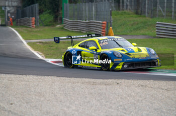 2024-09-22 - Dennis MARSCHALL,Alexander FACH,Dustin BLATTNER, of a team Rutronik Racing, on a Porsche 911 GT3 R (992) in action during a qualyfing of Fanatec GT Word Challenge in Monza - FANATEC GT ENDURANCE CUP - ENDURANCE - MOTORS