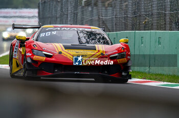 2024-09-22 - Alessio ROVERA,Davide RIGON,Alessandro PIER GUIDI, of a team AF Corse - Francorchamps Motors, on a Ferrari 296 GT3 in action during a qualyfing of Fanatec GT Word Challenge in Monza - FANATEC GT ENDURANCE CUP - ENDURANCE - MOTORS