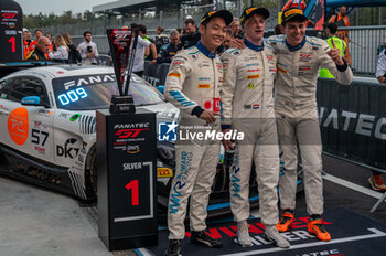 2024-09-22 - Tanart SATHIENTHIRAKUL,Daan ARROW,Colin CARESANI, of a team Winward Racing, on a Mercedes-AMG GT3 EVO winning the silver class at Fanatec GT Word Challenge in Monza - FANATEC GT ENDURANCE CUP - ENDURANCE - MOTORS