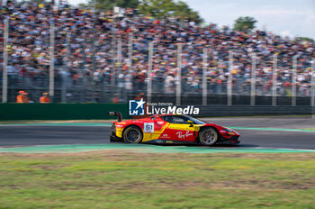 2024-09-22 - Alessio ROVERA,Vincent ABRIL ,Alessandro PIER GUIDI, of a team AF Corse - Francorchamps Motors, on a Ferrari 296 GT3 in action during a race of Fanatec GT Word Challenge in Monza - FANATEC GT ENDURANCE CUP - ENDURANCE - MOTORS