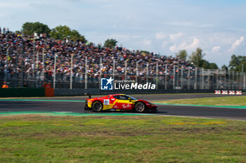 2024-09-22 - Alessio ROVERA,Vincent ABRIL ,Alessandro PIER GUIDI, of a team AF Corse - Francorchamps Motors, on a Ferrari 296 GT3 in action during a race of Fanatec GT Word Challenge in Monza - FANATEC GT ENDURANCE CUP - ENDURANCE - MOTORS