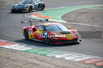 2024-09-22 - Alessio ROVERA,Vincent ABRIL ,Alessandro PIER GUIDI, of a team AF Corse - Francorchamps Motors, on a Ferrari 296 GT3 in action during a race of Fanatec GT Word Challenge in Monza - FANATEC GT ENDURANCE CUP - ENDURANCE - MOTORS