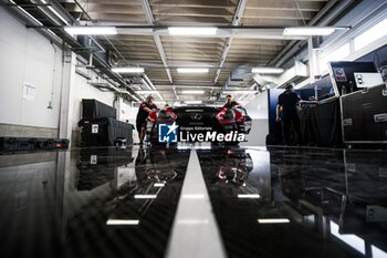 2024-09-12 - 87 LOPEZ José María (arg), KIMURA Takeshi (jpn), MASSON Esteban (fra), Akkodis ASP Team, Lexus RC F GT3 #87, LM GT3, at scrutineering, verifications techniques, during the 2024 6 Hours of Fuji, 7th round of the 2024 FIA World Endurance Championship, from September 13 to 15, 2024 on the Fuji Speedway in Oyama, Shizuoka, Japan - FIA WEC - 6 HOURS OF FUJI 2024 - ENDURANCE - MOTORS