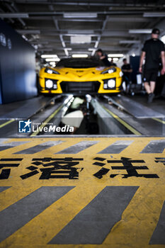 2024-09-12 - 81 EASTWOOD Charlie (irl), ANDRADE Rui (ang), VAN ROMPUY Tom (bel), TF Sport, Corvette Z06 GT3.R #81, LM GT3, at scrutineering, verifications techniques, during the 2024 6 Hours of Fuji, 7th round of the 2024 FIA World Endurance Championship, from September 13 to 15, 2024 on the Fuji Speedway in Oyama, Shizuoka, Japan - FIA WEC - 6 HOURS OF FUJI 2024 - ENDURANCE - MOTORS