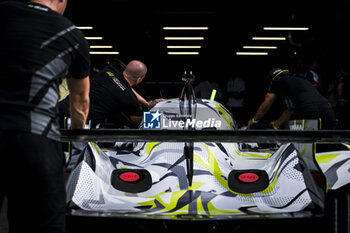 2024-09-12 - 94 DUVAL Loïc (fra), DI RESTA Paul (gbr), VANDOORNE Stoffel (bel), Peugeot TotalEnergies, Peugeot 9x8 #94, Hypercar, at scrutineering, verifications techniques, during the 2024 6 Hours of Fuji, 7th round of the 2024 FIA World Endurance Championship, from September 13 to 15, 2024 on the Fuji Speedway in Oyama, Shizuoka, Japan - FIA WEC - 6 HOURS OF FUJI 2024 - ENDURANCE - MOTORS