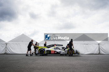 2024-09-12 - 93 JENSEN Mikkel (dnk), MULLER Nico (swi), VERGNE Jean-Eric (fra), Peugeot TotalEnergies, Peugeot 9x8 #93, Hypercar, at scrutineering, verifications techniques, during the 2024 6 Hours of Fuji, 7th round of the 2024 FIA World Endurance Championship, from September 13 to 15, 2024 on the Fuji Speedway in Oyama, Shizuoka, Japan - FIA WEC - 6 HOURS OF FUJI 2024 - ENDURANCE - MOTORS