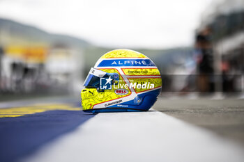 2024-09-12 - GOUNON Jules (fra), Alpine Endurance Team, Alpine A424, casque, helmet, illustration during the 2024 6 Hours of Fuji, 7th round of the 2024 FIA World Endurance Championship, from September 13 to 15, 2024 on the Fuji Speedway in Oyama, Shizuoka, Japan - FIA WEC - 6 HOURS OF FUJI 2024 - ENDURANCE - MOTORS