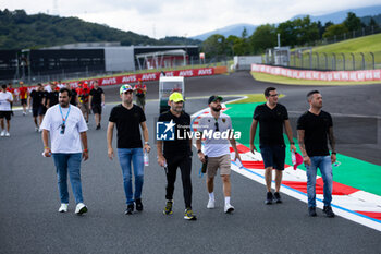 2024-09-12 - SCHIAVONI Claudio (ita), CRESSONI Matteo (ita), PERERA Franck (fra), Iron Lynx, Lamborghini Huracan GT3 Evo2 #60, LM GT3, portrait, trackwalk during the 2024 6 Hours of Fuji, 7th round of the 2024 FIA World Endurance Championship, from September 13 to 15, 2024 on the Fuji Speedway in Oyama, Shizuoka, Japan - FIA WEC - 6 HOURS OF FUJI 2024 - ENDURANCE - MOTORS