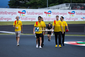 2024-09-12 - YE Yifei (chn), AF Corse, Ferrari 499P, portrait, SHWARTZMAN Robert (isr), AF Corse, Ferrari 499P, portrait, KUBICA Robert (pol), AF Corse, Ferrari 499P, portrait, trackwalk during the 2024 6 Hours of Fuji, 7th round of the 2024 FIA World Endurance Championship, from September 13 to 15, 2024 on the Fuji Speedway in Oyama, Shizuoka, Japan - FIA WEC - 6 HOURS OF FUJI 2024 - ENDURANCE - MOTORS