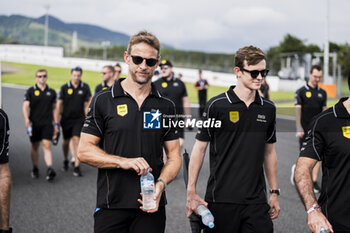 2024-09-12 - 38 RASMUSSEN Oliver (dnk), HANSON Philip (gbr), BUTTON Jenson (gbr), Hertz Team Jota, Porsche 963 #38, Hypercar, portrait during the 2024 6 Hours of Fuji, 7th round of the 2024 FIA World Endurance Championship, from September 13 to 15, 2024 on the Fuji Speedway in Oyama, Shizuoka, Japan - FIA WEC - 6 HOURS OF FUJI 2024 - ENDURANCE - MOTORS