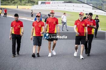 2024-09-12 - 51 PIER GUIDI Alessandro (ita), CALADO James (gbr), GIOVINAZZI Antonio (ita), Ferrari AF Corse, Ferrari 499P #51, Hypercar, portrait during the 2024 6 Hours of Fuji, 7th round of the 2024 FIA World Endurance Championship, from September 13 to 15, 2024 on the Fuji Speedway in Oyama, Shizuoka, Japan - FIA WEC - 6 HOURS OF FUJI 2024 - ENDURANCE - MOTORS