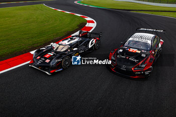 2024-09-12 - 08 BUEMI Sébastien (swi), HARTLEY Brendon (nzl), HIRAKAWA Ryo (jpn), Toyota Gazoo Racing, Toyota GR010 - Hybrid #08, Hypercar, 87 LOPEZ José María (arg), KIMURA Takeshi (jpn), MASSON Esteban (fra), Akkodis ASP Team, Lexus RC F GT3 #87, LM GT3, photoshoot during the 2024 6 Hours of Fuji, 7th round of the 2024 FIA World Endurance Championship, from September 13 to 15, 2024 on the Fuji Speedway in Oyama, Shizuoka, Japan - FIA WEC - 6 HOURS OF FUJI 2024 - ENDURANCE - MOTORS