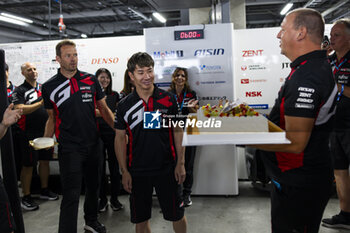 2024-09-13 - KOBAYASHI Kamui (jpn), Toyota Gazoo Racing, Toyota GR010 - Hybrid, portrait celebrating his birthday during the 2024 6 Hours of Fuji, 7th round of the 2024 FIA World Endurance Championship, from September 13 to 15, 2024 on the Fuji Speedway in Oyama, Shizuoka, Japan - FIA WEC - 6 HOURS OF FUJI 2024 - ENDURANCE - MOTORS