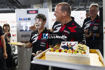 2024-09-13 - KOBAYASHI Kamui (jpn), Toyota Gazoo Racing, Toyota GR010 - Hybrid, portrait celebrating his birthday during the 2024 6 Hours of Fuji, 7th round of the 2024 FIA World Endurance Championship, from September 13 to 15, 2024 on the Fuji Speedway in Oyama, Shizuoka, Japan - FIA WEC - 6 HOURS OF FUJI 2024 - ENDURANCE - MOTORS