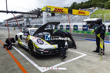 2024-09-13 - 92 MALYKHIN Aliaksandr (kna), STURM Joel (ger), BACHLER Klaus (aut), Manthey Purerxcing, Porsche 911 GT3 R #92, LM GT3, action during the 2024 6 Hours of Fuji, 7th round of the 2024 FIA World Endurance Championship, from September 13 to 15, 2024 on the Fuji Speedway in Oyama, Shizuoka, Japan - FIA WEC - 6 HOURS OF FUJI 2024 - ENDURANCE - MOTORS