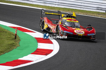 2024-09-13 - 50 FUOCO Antonio (ita), MOLINA Miguel (spa), NIELSEN Nicklas (dnk), Ferrari AF Corse, Ferrari 499P #50, Hypercar, action during the 2024 6 Hours of Fuji, 7th round of the 2024 FIA World Endurance Championship, from September 13 to 15, 2024 on the Fuji Speedway in Oyama, Shizuoka, Japan - FIA WEC - 6 HOURS OF FUJI 2024 - ENDURANCE - MOTORS