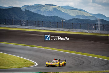 2024-09-13 - 83 KUBICA Robert (pol), SHWARTZMAN Robert (isr), YE Yifei (chn), AF Corse, Ferrari 499P #83, Hypercar, action, during the 2024 6 Hours of Fuji, 7th round of the 2024 FIA World Endurance Championship, from September 13 to 15, 2024 on the Fuji Speedway in Oyama, Shizuoka, Japan - FIA WEC - 6 HOURS OF FUJI 2024 - ENDURANCE - MOTORS