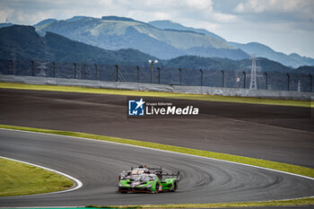 2024-09-13 - 63 BORTOLOTTI Mirko (ita), MORTARA Edoardo (swi), KVYAT Daniil (ita), Lamborghini Iron Lynx, Lamborghini SC63 #63, Hypercar, action during the 2024 6 Hours of Fuji, 7th round of the 2024 FIA World Endurance Championship, from September 13 to 15, 2024 on the Fuji Speedway in Oyama, Shizuoka, Japan - FIA WEC - 6 HOURS OF FUJI 2024 - ENDURANCE - MOTORS