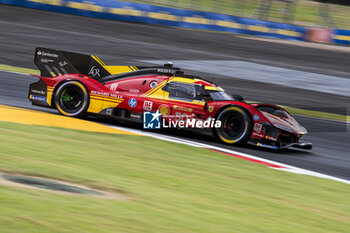 2024-09-13 - 50 FUOCO Antonio (ita), MOLINA Miguel (spa), NIELSEN Nicklas (dnk), Ferrari AF Corse, Ferrari 499P #50, Hypercar, action during the 2024 6 Hours of Fuji, 7th round of the 2024 FIA World Endurance Championship, from September 13 to 15, 2024 on the Fuji Speedway in Oyama, Shizuoka, Japan - FIA WEC - 6 HOURS OF FUJI 2024 - ENDURANCE - MOTORS