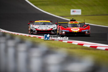 2024-09-13 - 50 FUOCO Antonio (ita), MOLINA Miguel (spa), NIELSEN Nicklas (dnk), Ferrari AF Corse, Ferrari 499P #50, action during the 2024 6 Hours of Fuji, 7th round of the 2024 FIA World Endurance Championship, from September 13 to 15, 2024 on the Fuji Speedway in Oyama, Shizuoka, Japan - FIA WEC - 6 HOURS OF FUJI 2024 - ENDURANCE - MOTORS