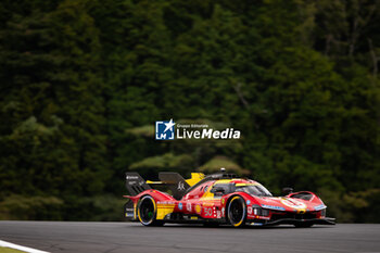 2024-09-13 - 50 FUOCO Antonio (ita), MOLINA Miguel (spa), NIELSEN Nicklas (dnk), Ferrari AF Corse, Ferrari 499P #50, action during the 2024 6 Hours of Fuji, 7th round of the 2024 FIA World Endurance Championship, from September 13 to 15, 2024 on the Fuji Speedway in Oyama, Shizuoka, Japan - FIA WEC - 6 HOURS OF FUJI 2024 - ENDURANCE - MOTORS