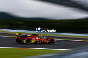 2024-09-13 - 51 PIER GUIDI Alessandro (ita), CALADO James (gbr), GIOVINAZZI Antonio (ita), Ferrari AF Corse, Ferrari 499P #51, Hypercar, action during the 2024 6 Hours of Fuji, 7th round of the 2024 FIA World Endurance Championship, from September 13 to 15, 2024 on the Fuji Speedway in Oyama, Shizuoka, Japan - FIA WEC - 6 HOURS OF FUJI 2024 - ENDURANCE - MOTORS