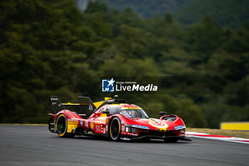 2024-09-13 - 50 FUOCO Antonio (ita), MOLINA Miguel (spa), NIELSEN Nicklas (dnk), Ferrari AF Corse, Ferrari 499P #50, action during the 2024 6 Hours of Fuji, 7th round of the 2024 FIA World Endurance Championship, from September 13 to 15, 2024 on the Fuji Speedway in Oyama, Shizuoka, Japan - FIA WEC - 6 HOURS OF FUJI 2024 - ENDURANCE - MOTORS