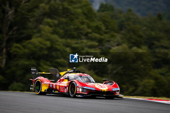 2024-09-13 - 51 PIER GUIDI Alessandro (ita), CALADO James (gbr), GIOVINAZZI Antonio (ita), Ferrari AF Corse, Ferrari 499P #51, action during the 2024 6 Hours of Fuji, 7th round of the 2024 FIA World Endurance Championship, from September 13 to 15, 2024 on the Fuji Speedway in Oyama, Shizuoka, Japan - FIA WEC - 6 HOURS OF FUJI 2024 - ENDURANCE - MOTORS