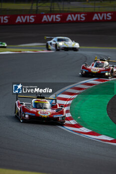 2024-09-13 - 50 FUOCO Antonio (ita), MOLINA Miguel (spa), NIELSEN Nicklas (dnk), Ferrari AF Corse, Ferrari 499P #50, Hypercar, action during the 2024 6 Hours of Fuji, 7th round of the 2024 FIA World Endurance Championship, from September 13 to 15, 2024 on the Fuji Speedway in Oyama, Shizuoka, Japan - FIA WEC - 6 HOURS OF FUJI 2024 - ENDURANCE - MOTORS