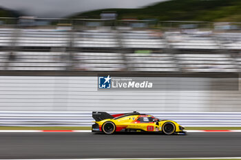 2024-09-13 - 83 KUBICA Robert (pol), SHWARTZMAN Robert (isr), YE Yifei (chn), AF Corse, Ferrari 499P #83, action during the 2024 6 Hours of Fuji, 7th round of the 2024 FIA World Endurance Championship, from September 13 to 15, 2024 on the Fuji Speedway in Oyama, Shizuoka, Japan - FIA WEC - 6 HOURS OF FUJI 2024 - ENDURANCE - MOTORS