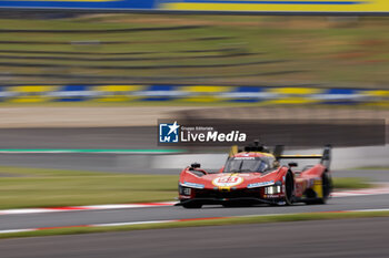 2024-09-13 - 51 PIER GUIDI Alessandro (ita), CALADO James (gbr), GIOVINAZZI Antonio (ita), Ferrari AF Corse, Ferrari 499P #51, Hypercar, action, during the 2024 6 Hours of Fuji, 7th round of the 2024 FIA World Endurance Championship, from September 13 to 15, 2024 on the Fuji Speedway in Oyama, Shizuoka, Japan - FIA WEC - 6 HOURS OF FUJI 2024 - ENDURANCE - MOTORS