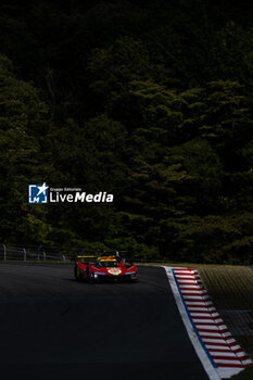 2024-09-14 - 50 FUOCO Antonio (ita), MOLINA Miguel (spa), NIELSEN Nicklas (dnk), Ferrari AF Corse, Ferrari 499P #50, Hypercar, action during the 2024 6 Hours of Fuji, 7th round of the 2024 FIA World Endurance Championship, from September 13 to 15, 2024 on the Fuji Speedway in Oyama, Shizuoka, Japan - FIA WEC - 6 HOURS OF FUJI 2024 - ENDURANCE - MOTORS